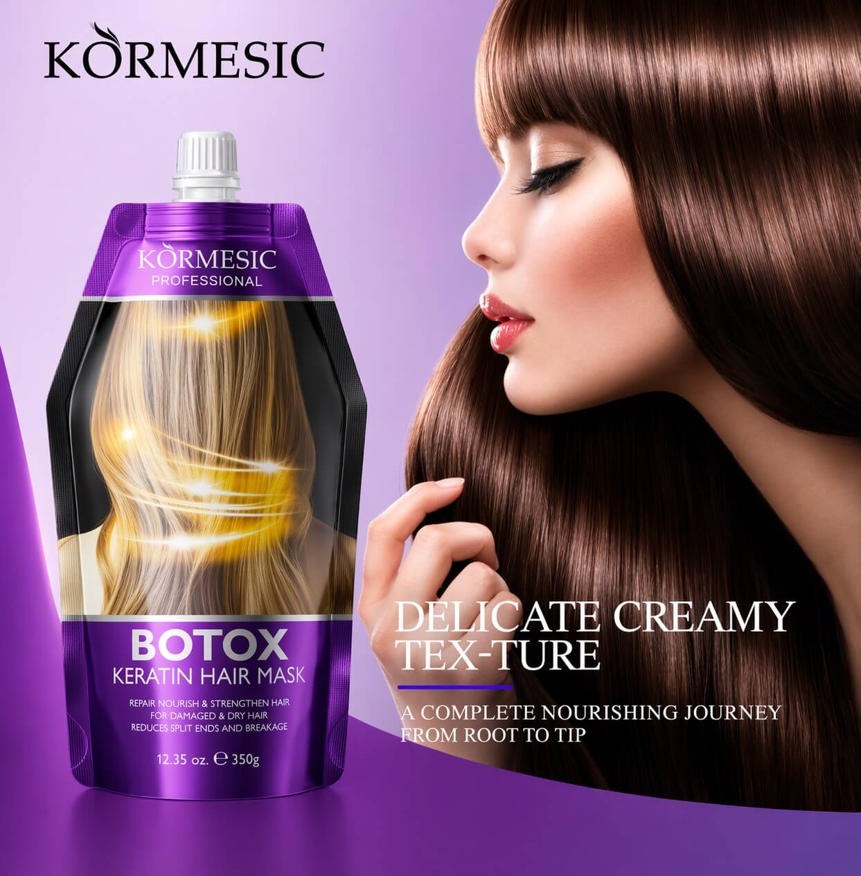 Kormesic Botox + Argan Oil Keratin Hair Mask 350ml BUNDLE
