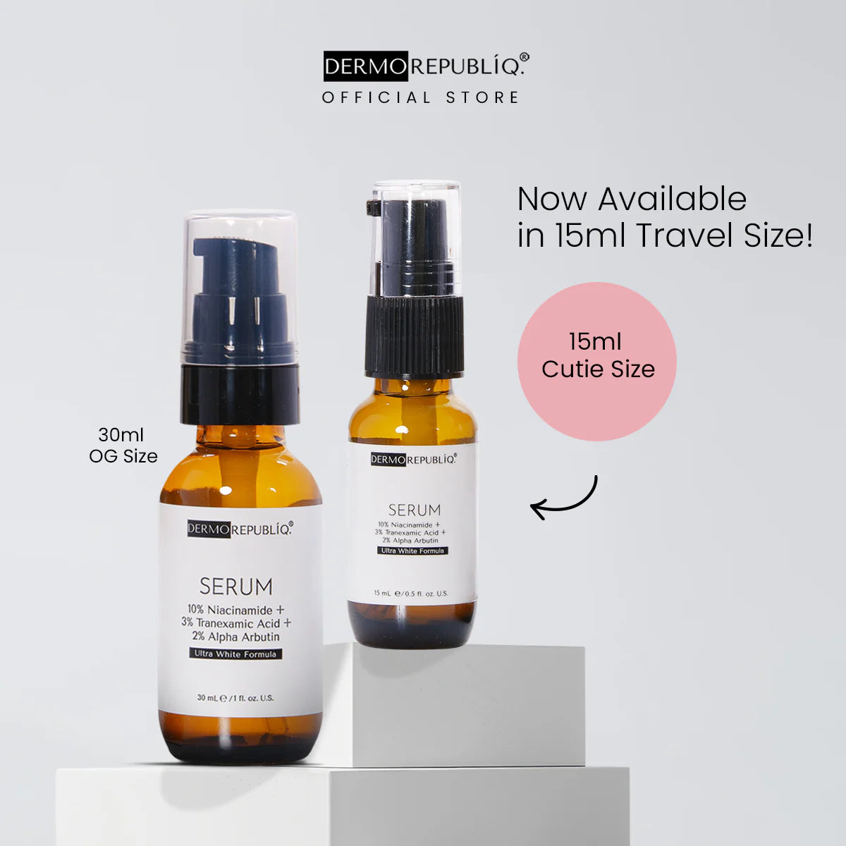 Dermorepubliq 10% niacinamide + 3% tranexamic acid + 2% alpha arbutin ultra white serum