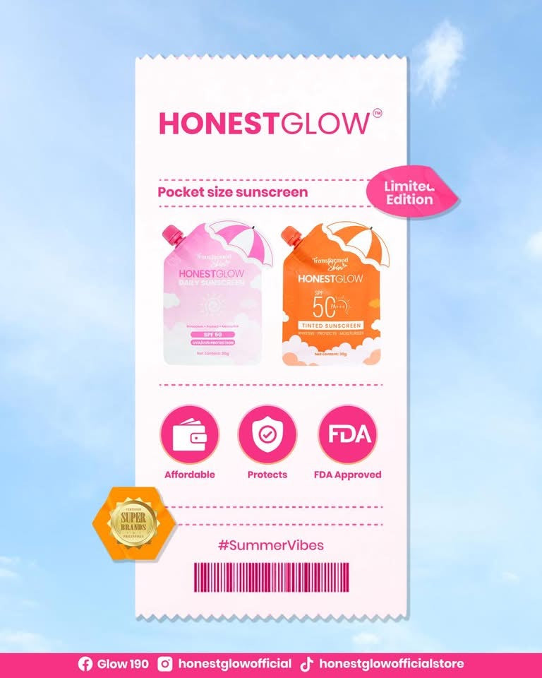 Transformed Skin Honest Glow SPF 50 Tinted Sunscreen 30g