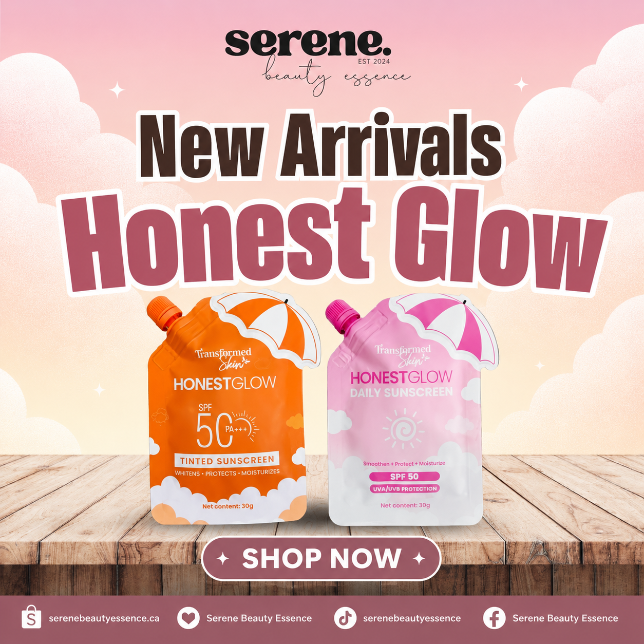 Transformed Skin Honest Glow SPF 50 Tinted Sunscreen 30g