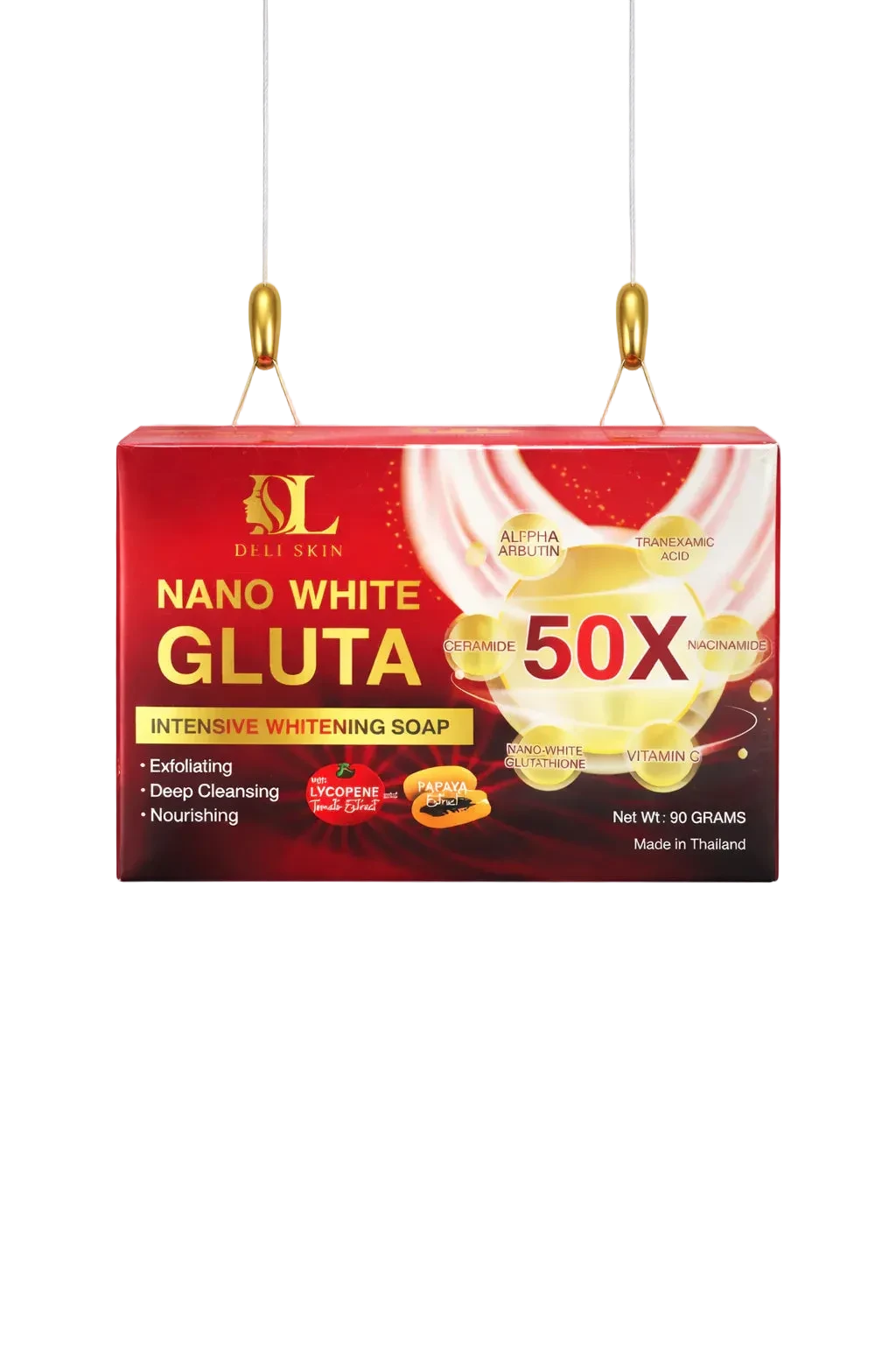 Deli Skin Nano Gluta Soap – Intensive Whitening & Deep Cleansing (50x) - 90g